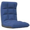 vidaXL Scaun de podea pliabil, albastru, material textil