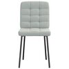 vidaXL Scaune de sufragerie, 6 buc., gri deschis, catifea