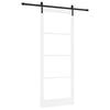 vidaXL Ușă glisantă ORKDAL Alb și negru 93 x 232 cm