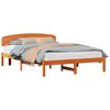 vidaXL Cadru de pat Maroniu cerat 150 x 200 cm Lemn de pin masiv