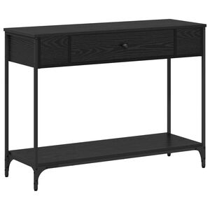 vidaXL Masă de consolă Stejar negru 100 x 34.5 x 75 cm Lemn prelucrat