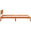 vidaXL Cadru de pat Maroniu cerat 100 x 200 cm Lemn de pin masiv