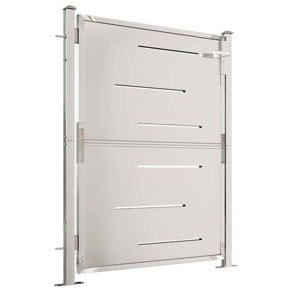 vidaXL Poartă de grădină 100x120 cm oțel inoxidabil