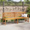 vidaXL Bancă de grădină Maro 220 x 56 x 90 cm Lemn Solid de Acacia
