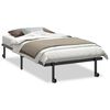 vidaXL Cadru de pat fără saltea pliabil negru 107x203 cm oțel