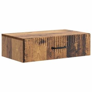 vidaXL Masă laterală montată pe perete 59 x 34,5 x 17 cm Lemn vechi