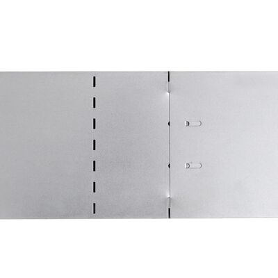 vidaXL Gard de gazon, 20 buc., 100 x 20 cm, oțel galvanizat