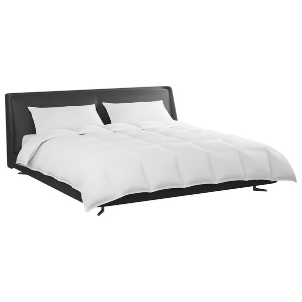 vidaXL Set de Pături cu pernă 3 pcs Alb Pene de rață