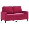 vidaXL Canapea cu 2 locuri, roșu vin, 120 cm, catifea