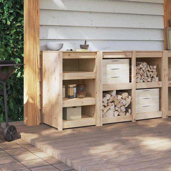 vidaXL Dulap de bucătărie cu raft Stejar închis 55 x 55 x 92 cm