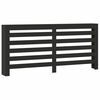 vidaXL Mască pentru calorifer, negru, 175x20x82 cm, lemn prelucrat