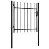 vidaXL Poartă de gard pentru ușă BOXTEL cu v&acirc;rf tip suliță 100x75 cm