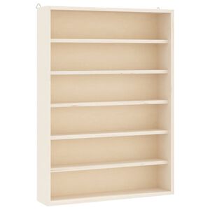 vidaXL Vitrina de colecție din lemn cu 6 rafturi 40x8,5x55 cm