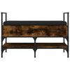 vidaXL Bancă de pantofi, stejar fumuriu 85,5x42x57,5 cm lemn prelucrat