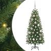 vidaXL Brad de Crăciun artificial Verde 120 cm PE și PVC