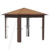 vidaXL Gazebo fără Pereți Laterali 2,6 x 2,6 m Bej și Maro