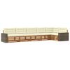 vidaXL Set de canapele de exterior 6 pcs Natural și Crem