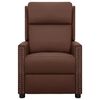 vidaXL Fotoliu de masaj cu ridicare, maro, piele ecologică