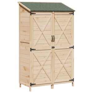 vidaXL Sălaș de grădină natural 106 x 56 x 176,5 cm Lemn de Brad Solid