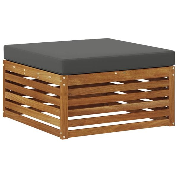 vidaXL Set de canapele de exterior cu pernă 6 pcs Natural și Antracit