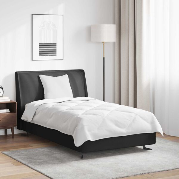 vidaXL Pilotă cu pernă 2 pcs Alb Microfibră