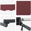 vidaXL Cort electric retractabil Roșu Burgund 2,5 x 2 m