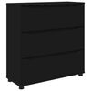 vidaXL Dulap de depozitare Negru 80 x 31 x 81 cm Lemn compozit