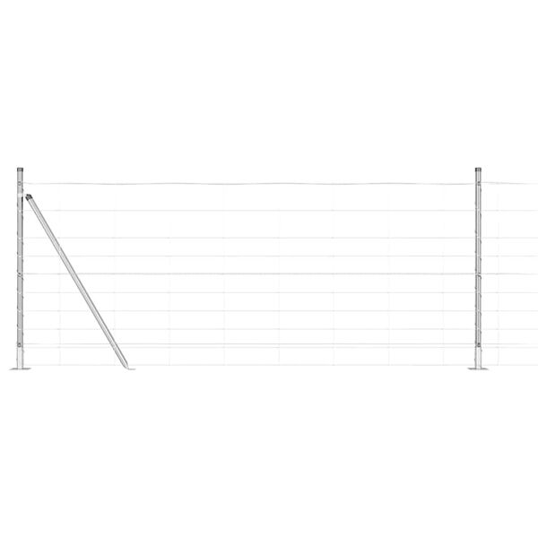 vidaXL St&acirc;lp de gard. Galvanizat 50 x 1 m Oțel