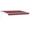 vidaXL Copertină retractabilă Burgundy 3 x 2 m