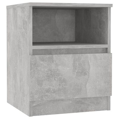 vidaXL Noptieră, gri beton, 40x40x50 cm ,PAL
