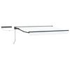 vidaXL Cort electric retractabil Alb și antracit 3 x 2,5 m