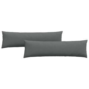 vidaXL Perne pentru canapea 2 pcs Gri &icirc;nchis 145 x 40 cm țesătură