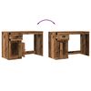 vidaXL Birou cu sertar Lemn Vechi 50 x 115 x 75 cm Lemn compozit