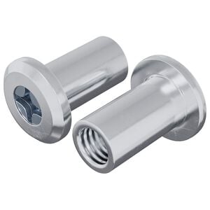 vidaXL Bucșa cu Blocare 2 buc. Argintiu M6 x 15 mm Oțel