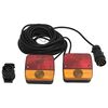 vidaXL Lumini pentru remorcă 2 buc. bec clasic 12 V roșu 10,5x5x9,5 cm