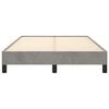 vidaXL Cadru de de pat fără saltea Gri deschis 120x190 cm catifea