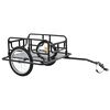 vidaXL Remorcă de bicicletă, negru, 130x73x48,5 cm, oțel