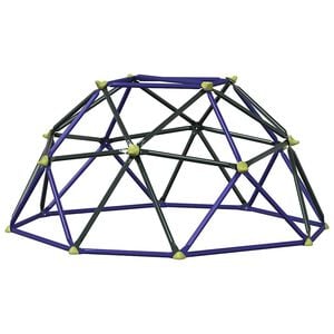 vidaXL Dome de escaladă pentru copii albastru 6FT fără alunecare Oțel