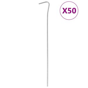 vidaXL Țăruși de cort, 50 buc., 23 cm, &Oslash;3 mm, oțel galvanizat
