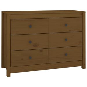 vidaXL Dulap lateral, maro miere, 100x40x72 cm, lemn masiv de pin
