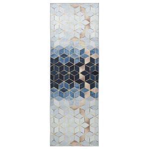 vidaXL Covor Runner LESAKA Argintiu 50 x 100 cm Catifea diamant