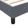 vidaXL Pat box spring cu saltea, gri &icirc;nchis, 180x220 cm, catifea