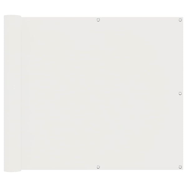 vidaXL Ecran de balcon Alb 100 x 400 cm Material Oxford
