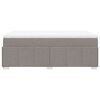 vidaXL Pat box spring cu saltea, taupe, 120x190 cm material textil