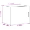 vidaXL Dulap de perete, stejar fumuriu, 50x42,5x40 cm, lemn compozit