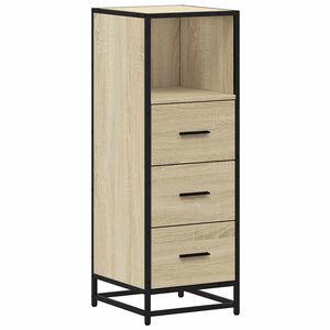 vidaXL Dulap de baie stejar Sonoma 35x37,5x100 cm lemn prelucrat