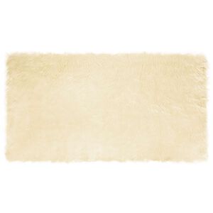 vidaXL Covor din de oaie artificială TAFALLA Crem 60 x 110 cm