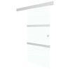 vidaXL Ușă glisantă cu opritoare soft, 76x205 cm, sticlă ESG/aluminiu