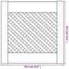 vidaXL Uși de dulap cu zăbrele 2 buc. 39,5x39,5 cm lemn masiv de pin