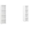 vidaXL Dulapuri TV, 2 buc., alb, 142,5x35x36,5 cm, lemn prelucrat